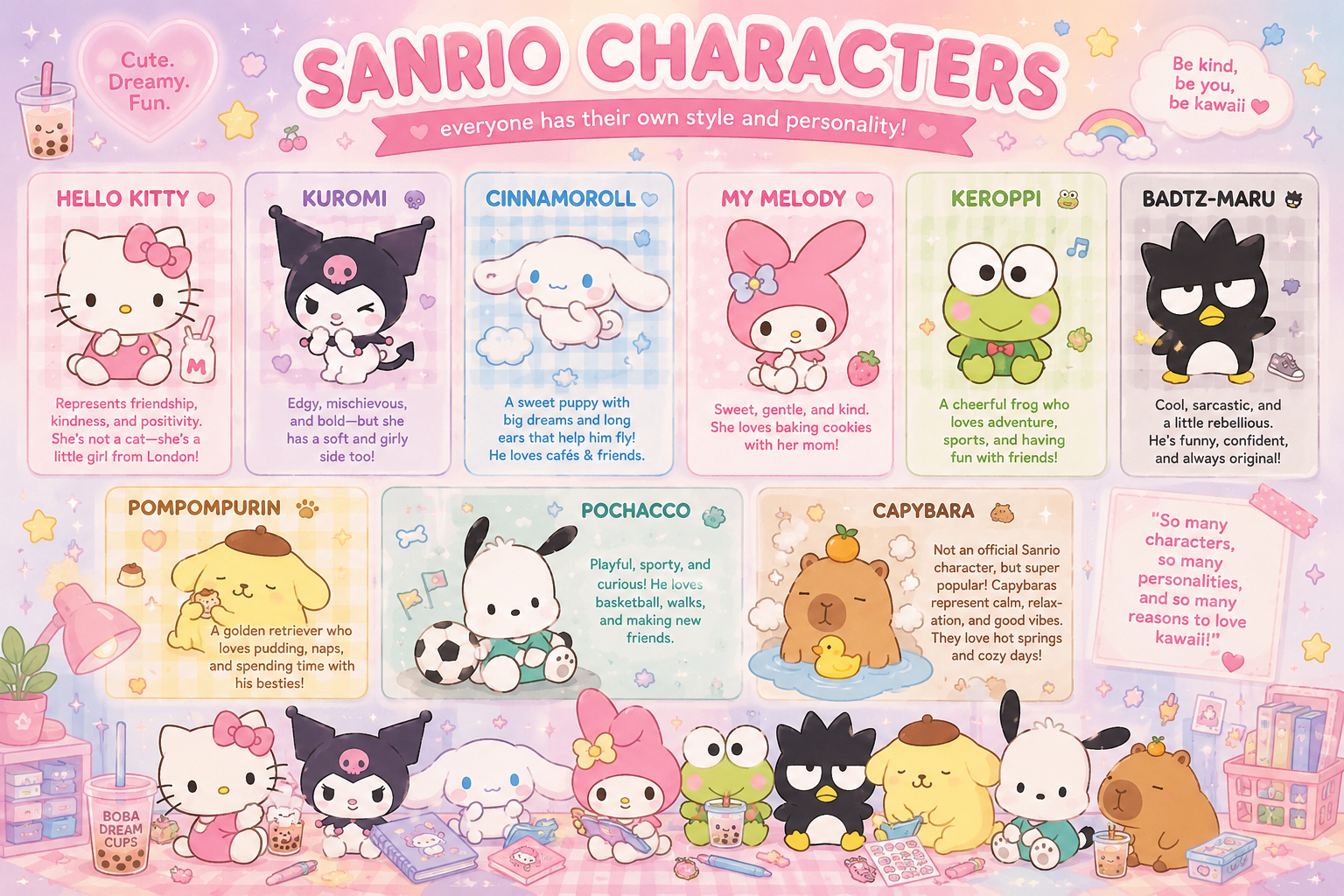 The Meaning Behind Popular Sanrio Characters ✨